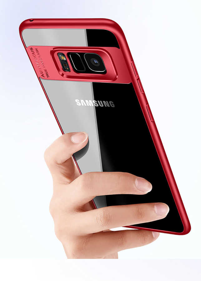 Galaxy S8 Plus Kılıf Zore Buttom Kapak - Kırmızı