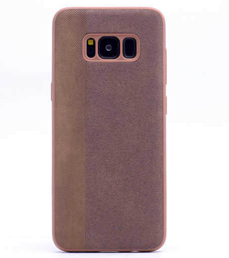 Galaxy S8 Plus Kılıf Zore City Silikon - Kahverengi