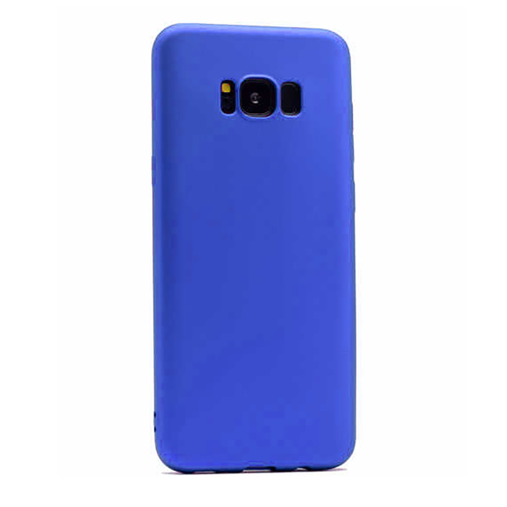 Galaxy S8 Plus Kılıf Zore Premier Silikon Kapak - Saks Mavi