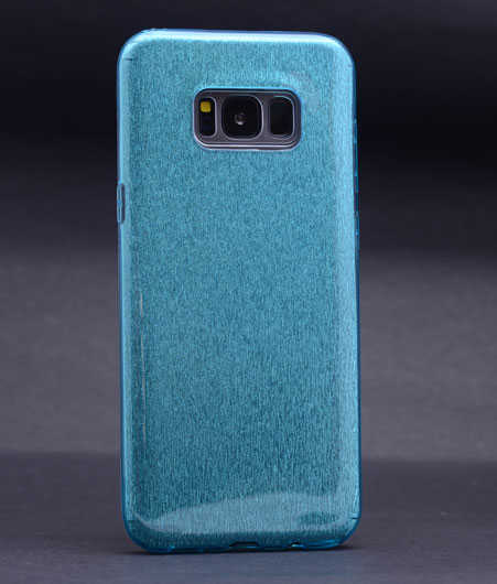 Galaxy S8 Plus Kılıf Zore Shining Silikon - Mavi