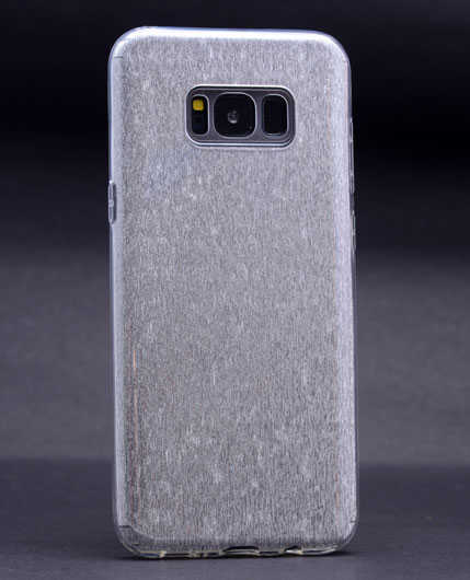 Galaxy S8 Plus Kılıf Zore Shining Silikon - Gümüş