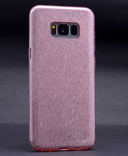 Galaxy S8 Plus Kılıf Zore Shining Silikon - Rose Gold