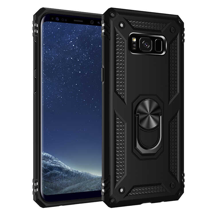 Galaxy S8 Plus Kılıf Zore Vega Kapak - Siyah