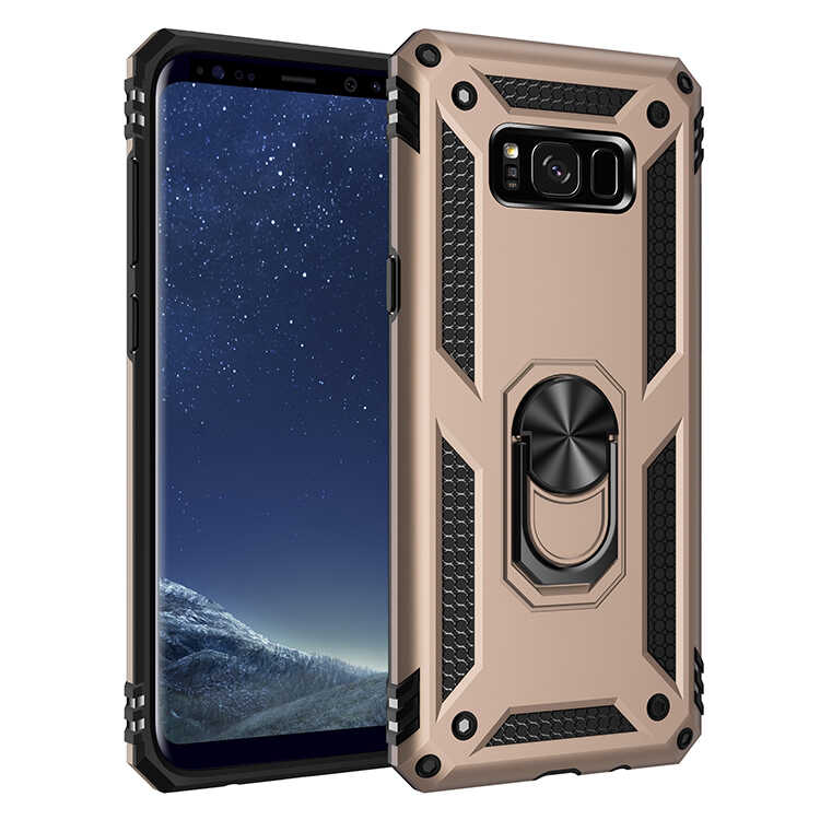 Galaxy S8 Plus Kılıf Zore Vega Kapak - Gold