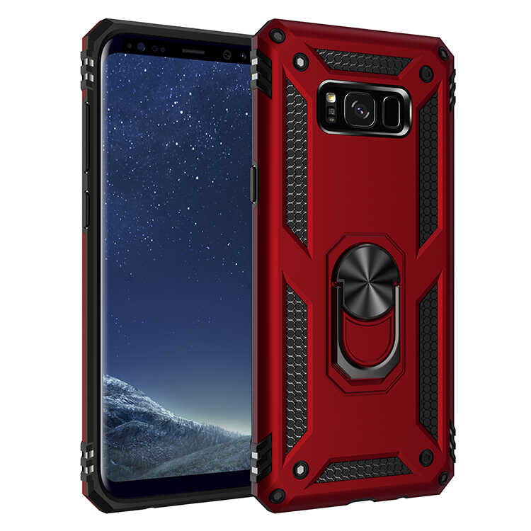 Galaxy S8 Plus Kılıf Zore Vega Kapak - Kırmızı