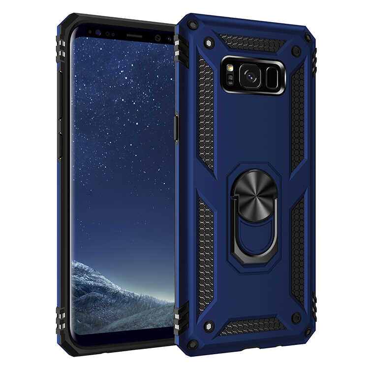 Galaxy S8 Plus Kılıf Zore Vega Kapak - Mavi