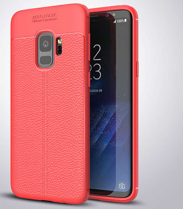 Galaxy S9 Kılıf Zore Niss Silikon Kapak - Kırmızı