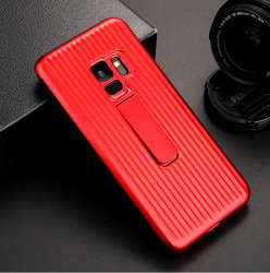 Galaxy S9 Kılıf Zore Wave Standlı Mıknatıslı Kapak - Zore