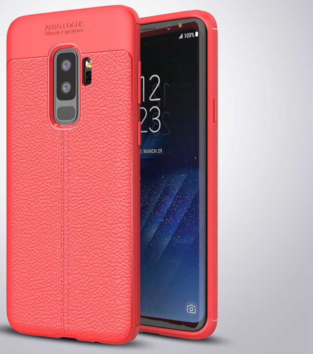 Galaxy S9 Plus Kılıf Zore Niss Silikon Kapak - Kırmızı