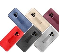 Galaxy S9 Plus Kılıf Zore Wave Standlı Mıknatıslı Kapak - 8