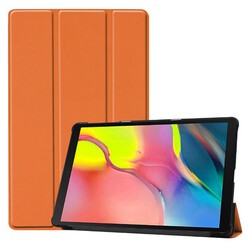 Galaxy Tab A 8.0 (2019) T290 Zore Smart Cover Standlı 1-1 Kılıf Turuncu