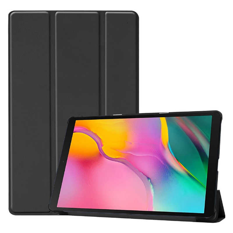 Galaxy Tab A 8.0 (2019) T290 Zore Smart Cover Standlı 1-1 Kılıf - Siyah