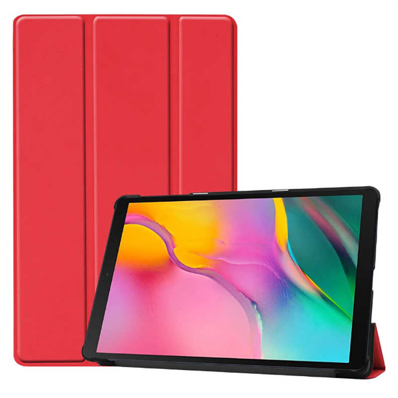 Galaxy Tab A 8.0 (2019) T290 Zore Smart Cover Standlı 1-1 Kılıf - Kırmızı