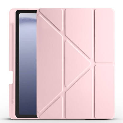 Galaxy Tab A11 Case – Zore Tri-Fold Stand Case with Pen Slot - 37