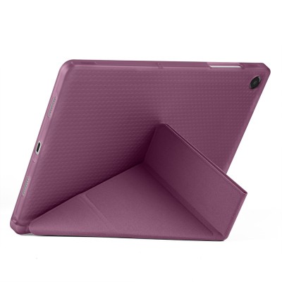 Galaxy Tab A11 Case – Zore Tri-Fold Stand Case with Pen Slot - 11