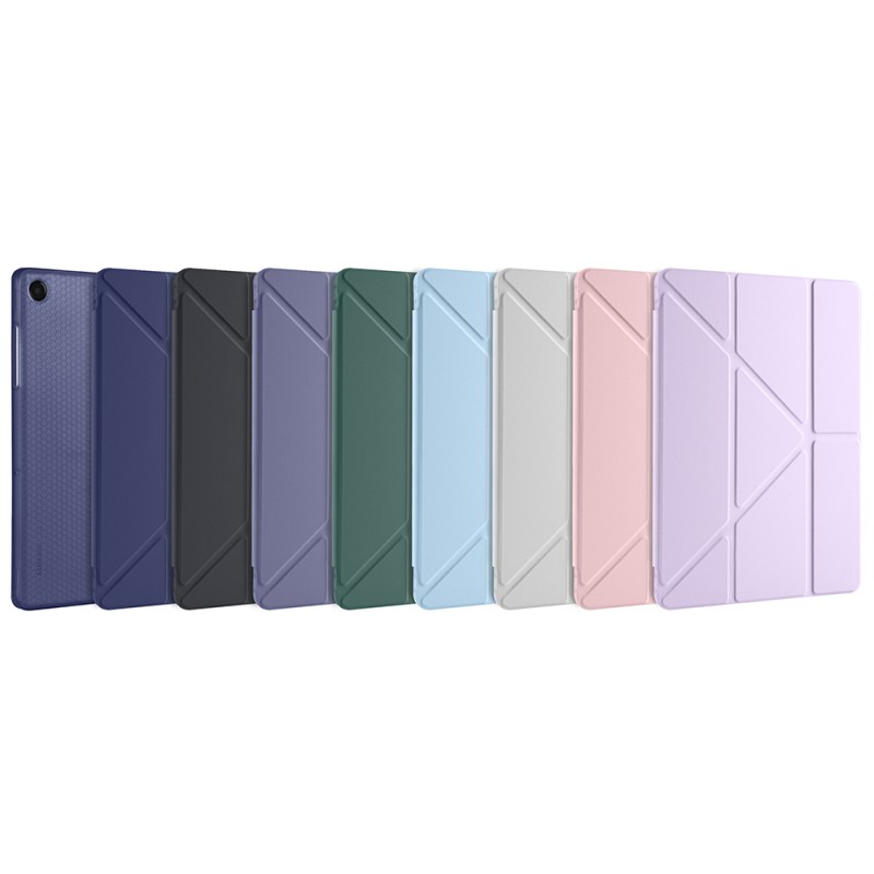 Galaxy Tab A11 Plus Case Zore Tri Folding Stand Case with Pen Compartment - 68