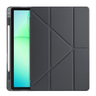 Galaxy Tab A11 Plus Case Zore Tri Folding Stand Case with Pen Compartment - 20