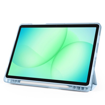 Galaxy Tab A11 Plus Case Zore Tri Folding Stand Case with Pen Compartment - 36