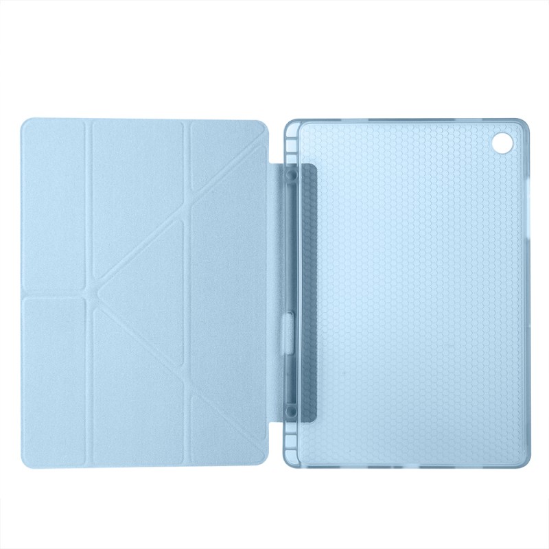 Galaxy Tab A11 Plus Case Zore Tri Folding Stand Case with Pen Compartment - 45