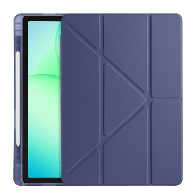 Galaxy Tab A11 Plus Case Zore Tri Folding Stand Case with Pen Compartment - 26