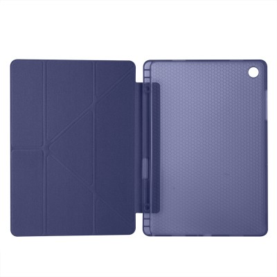Galaxy Tab A11 Plus Case Zore Tri Folding Stand Case with Pen Compartment - 39
