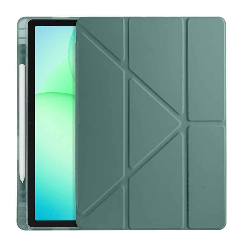 Galaxy Tab A11 Plus Case Zore Tri Folding Stand Case with Pen Compartment - 27