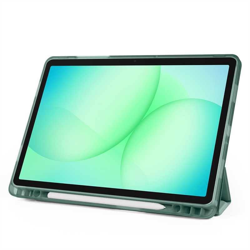Galaxy Tab A11 Plus Case Zore Tri Folding Stand Case with Pen Compartment - 29