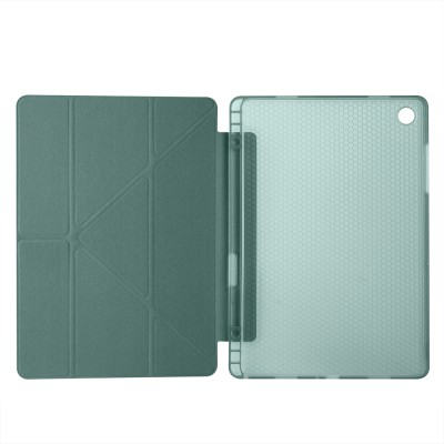 Galaxy Tab A11 Plus Case Zore Tri Folding Stand Case with Pen Compartment - 40