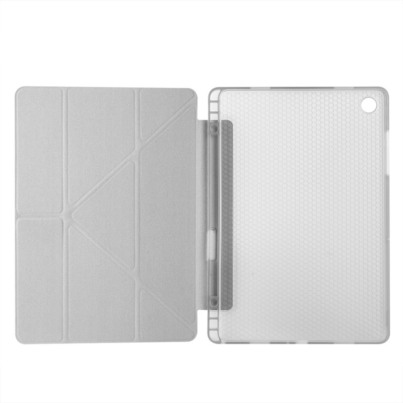 Galaxy Tab A11 Plus Case Zore Tri Folding Stand Case with Pen Compartment - 44