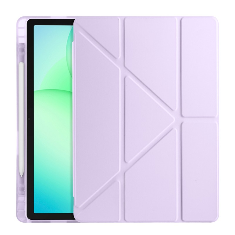 Galaxy Tab A11 Plus Case Zore Tri Folding Stand Case with Pen Compartment - 23