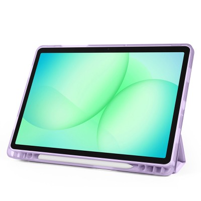 Galaxy Tab A11 Plus Case Zore Tri Folding Stand Case with Pen Compartment - 31