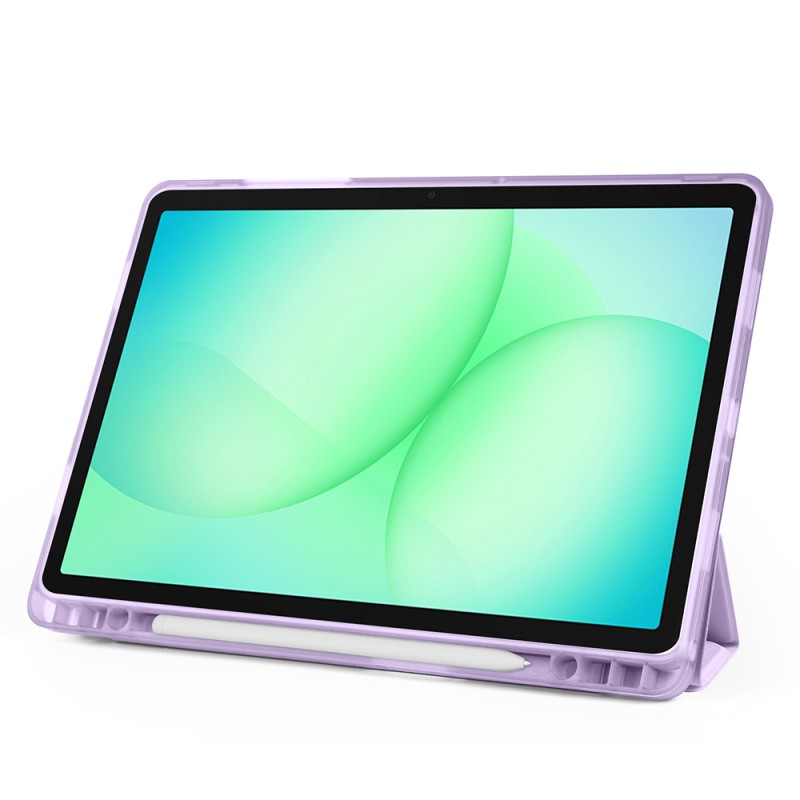 Galaxy Tab A11 Plus Case Zore Tri Folding Stand Case with Pen Compartment - 31