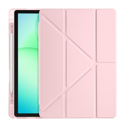 Galaxy Tab A11 Plus Case Zore Tri Folding Stand Case with Pen Compartment - 24