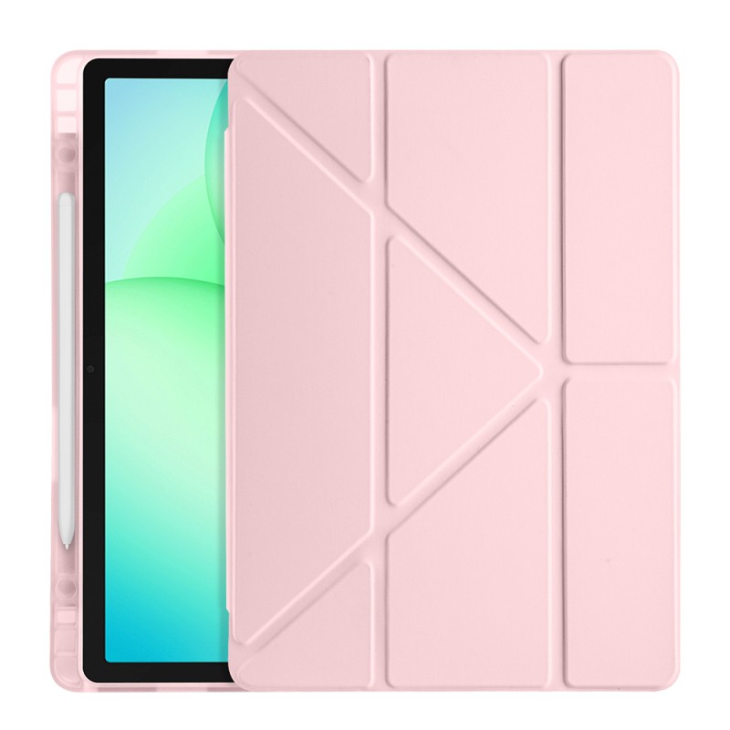 Galaxy Tab A11 Plus Case Zore Tri Folding Stand Case with Pen Compartment - 24