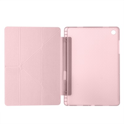 Galaxy Tab A11 Plus Case Zore Tri Folding Stand Case with Pen Compartment - 38