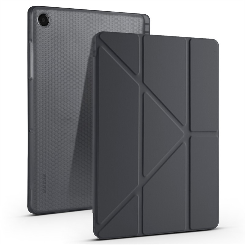 Galaxy Tab A11 Plus Case Zore Tri Folding Stand Case with Pen Compartment - 11