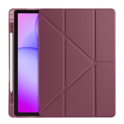 Galaxy Tab A11 Plus Case Zore Tri Folding Stand Case with Pen Compartment - 69