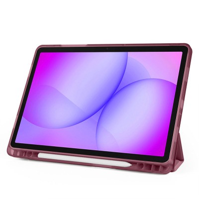 Galaxy Tab A11 Plus Case Zore Tri Folding Stand Case with Pen Compartment - 71