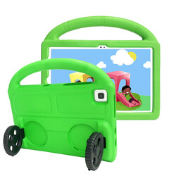 Galaxy Tab A7 10.4 T500 2020 Zore Wheel Car Stand Tablet Eva Silicon Case - Zore