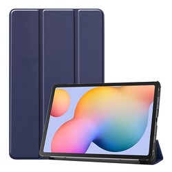 Galaxy Tab A7 Lite T225 Zore Smart Cover Standlı 1-1 Kılıf Lacivert
