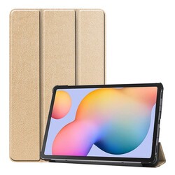 Galaxy Tab A7 Lite T225 Zore Smart Cover Standlı 1-1 Kılıf Gold