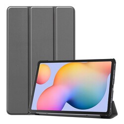Galaxy Tab A7 Lite T225 Zore Smart Cover Standlı 1-1 Kılıf Gri