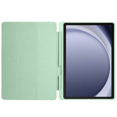 Galaxy Tab A9 Case Pen Compartment Zore Tri Folding Stand Case - 36