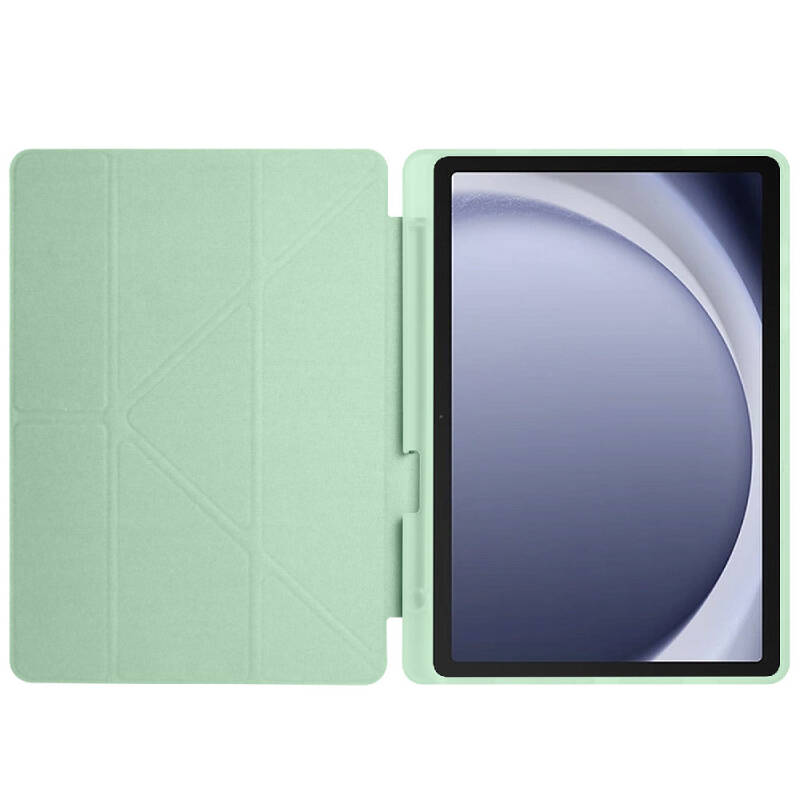 Galaxy Tab A9 Case Pen Compartment Zore Tri Folding Stand Case - 36