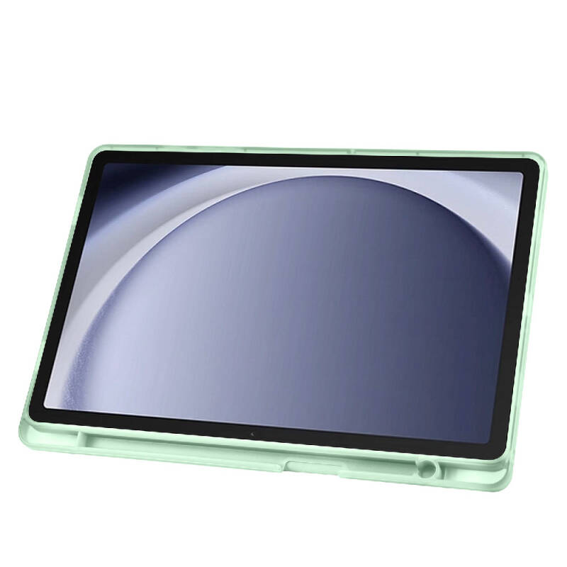 Galaxy Tab A9 Case Pen Compartment Zore Tri Folding Stand Case - 37