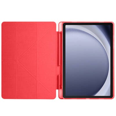 Galaxy Tab A9 Case Pen Compartment Zore Tri Folding Stand Case - 26