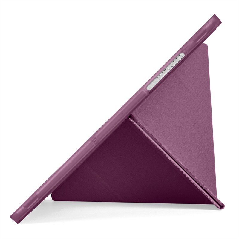 Galaxy Tab A9 Case Pen Compartment Zore Tri Folding Stand Case - 7