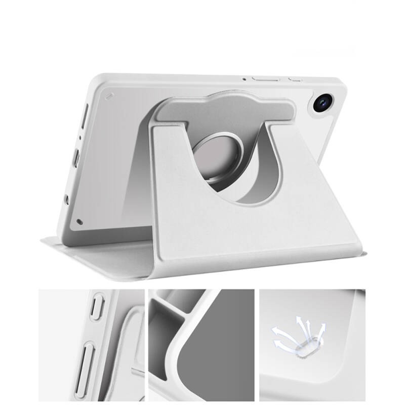 Galaxy Tab A9 Case Zore Thermal Pen Case with Rotatable Stand - 29