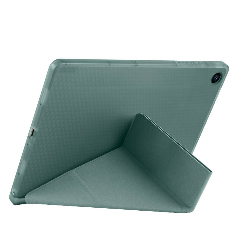 Galaxy Tab A9 Kılıf Zore Tri Folding Kalem Bölmeli Standlı Kılıf - 53