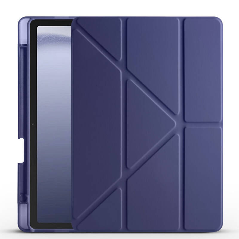 Galaxy Tab A9 Kılıf Zore Tri Folding Kalem Bölmeli Standlı Kılıf - 64